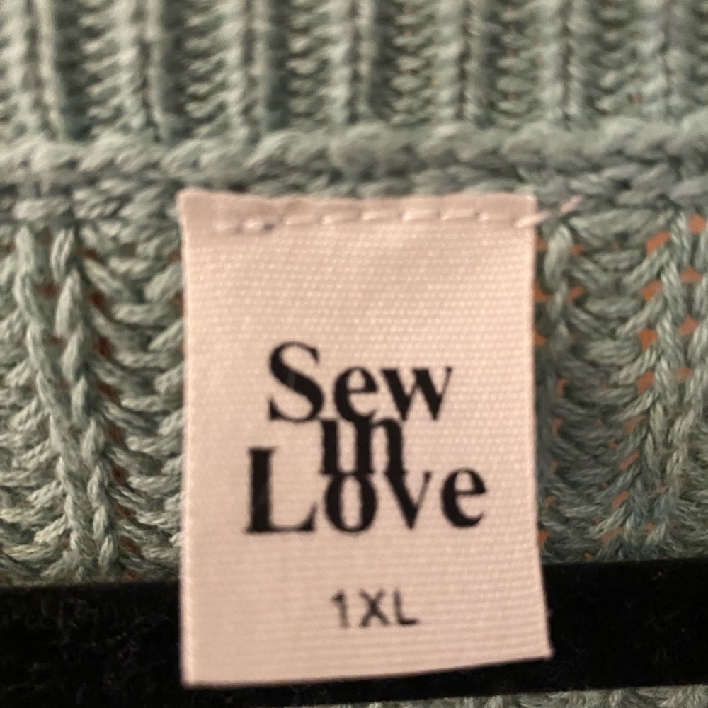 Multicolor Thread Cable Knit Sweater - image 3